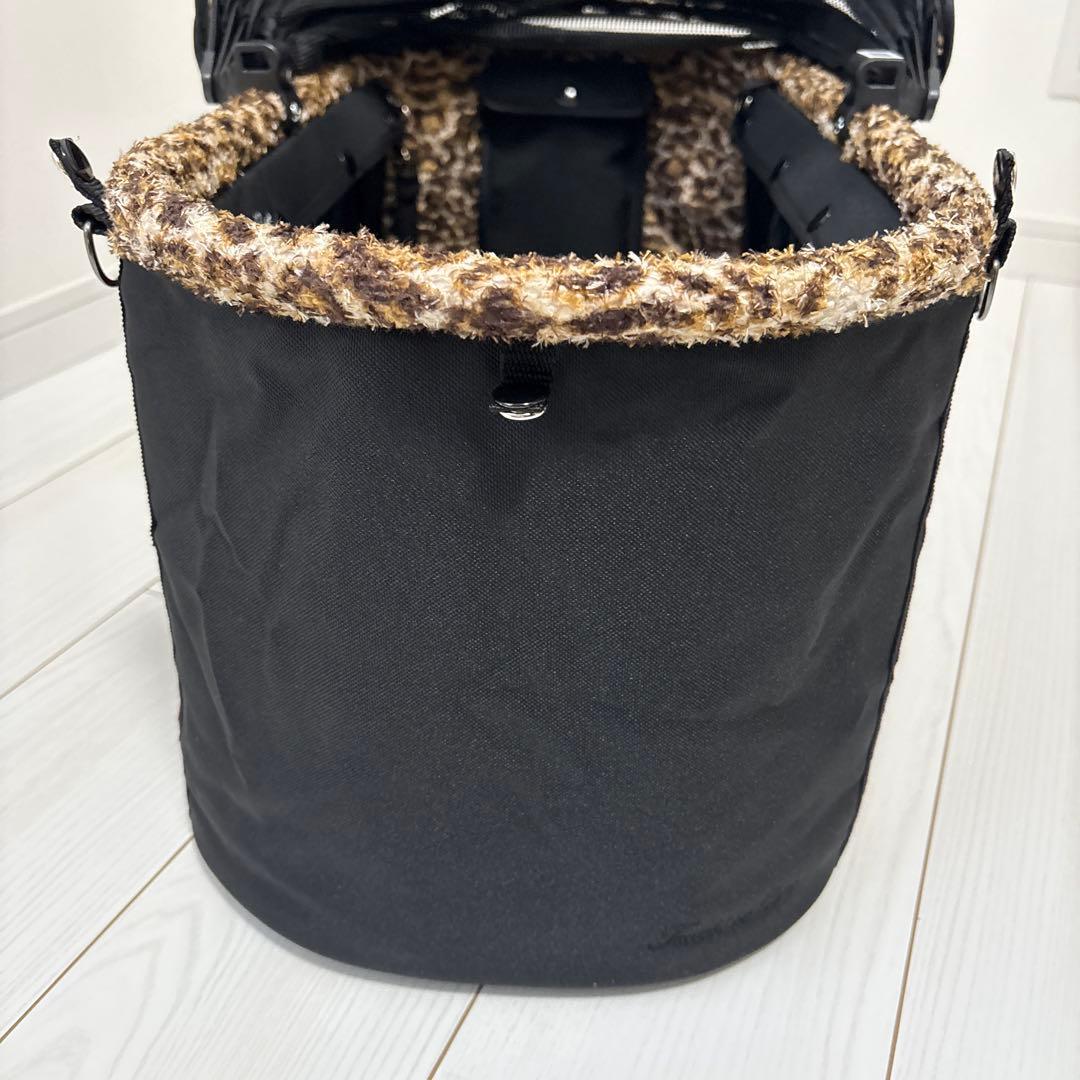 天使のカート　レオパード柄 犬用キャリー　バッグ　Mサイズ
