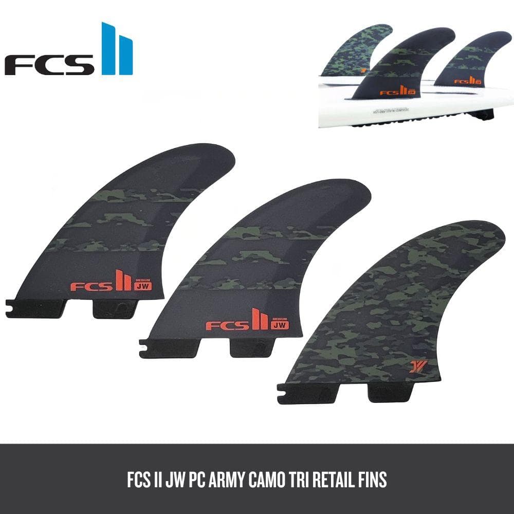 【新品】【定価19580円】FCS II JW PC トライFIN M カモ