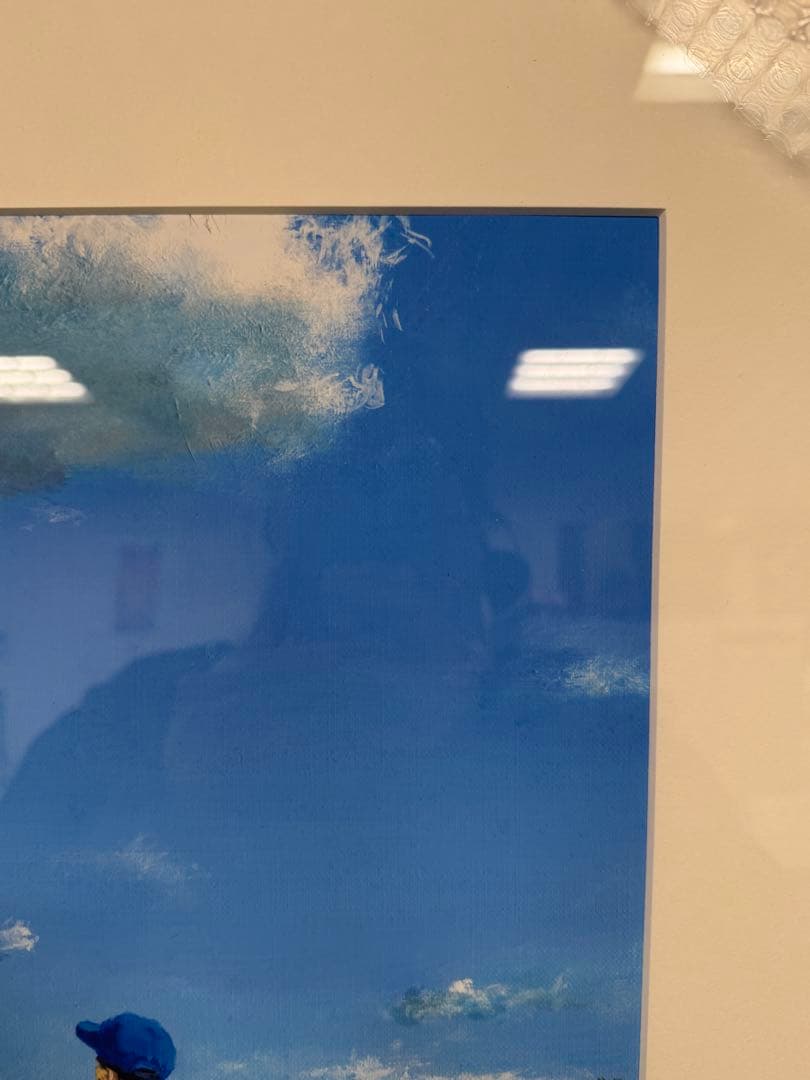 櫻井幸雄　ピンクの雨ぐつ　 絵画　 絵