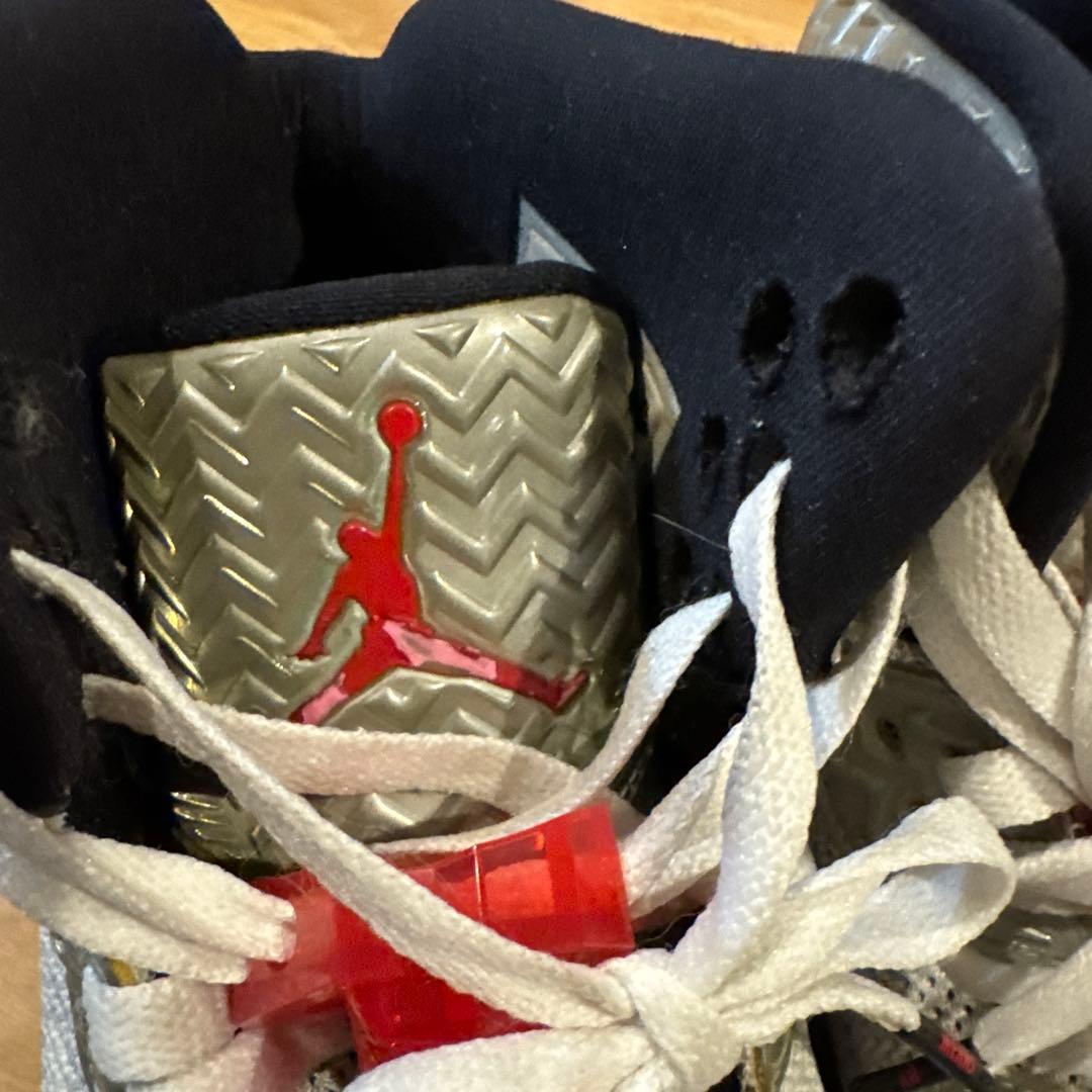 Nike Air Jordan シューズ ホワイト/シルバー/レッド