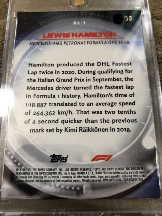 50シリ　topps chrome ハミルトン ゴールド