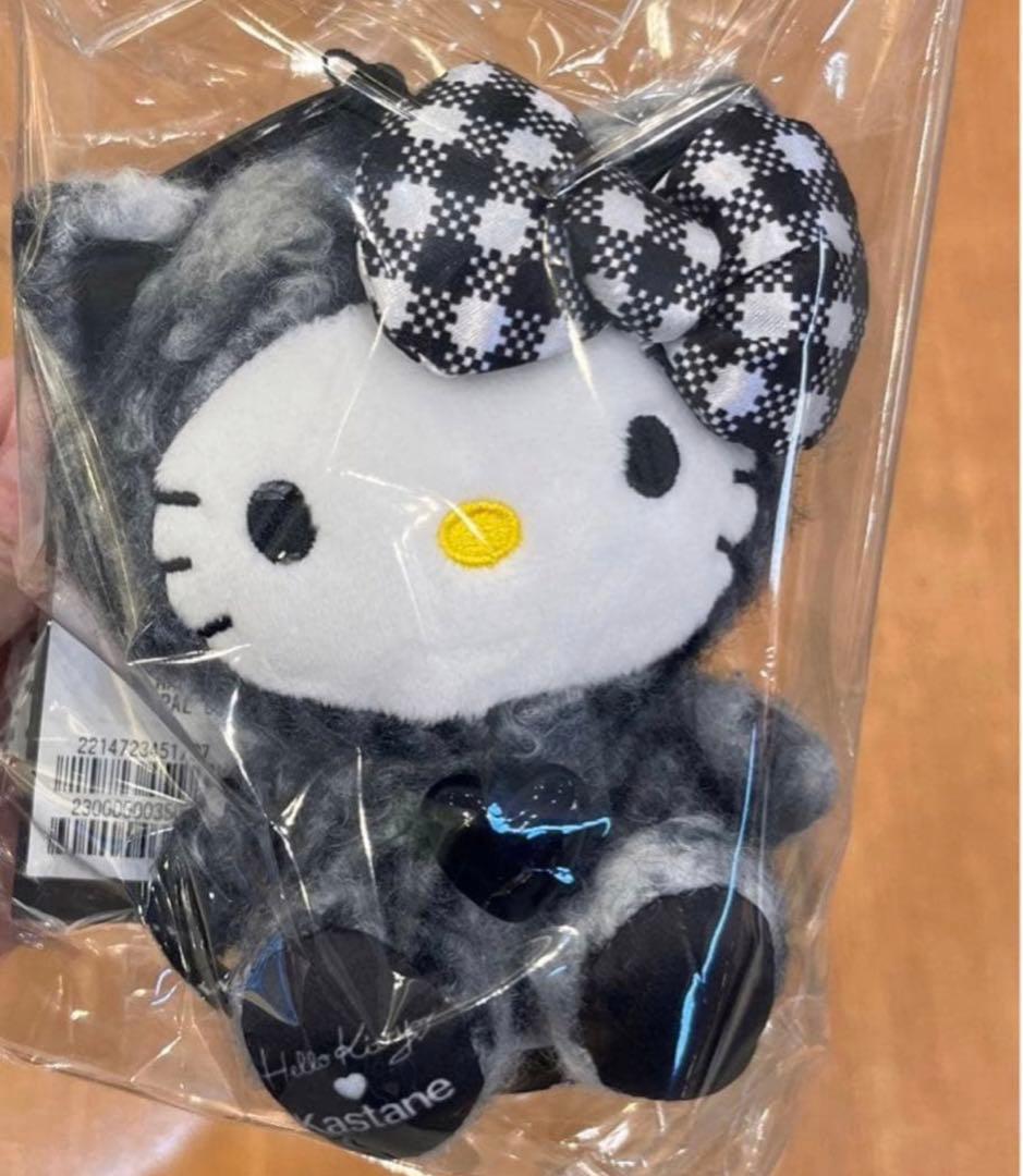 Kastane HelloKitty ぬいぐるみチャーム　マスコット　ブラック