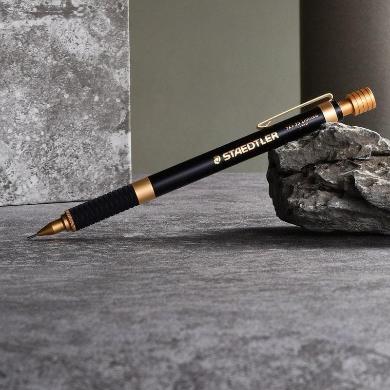 【中国限定 廃番稀少】ステッドラー 925 35 シャープペン ブラックゴールド