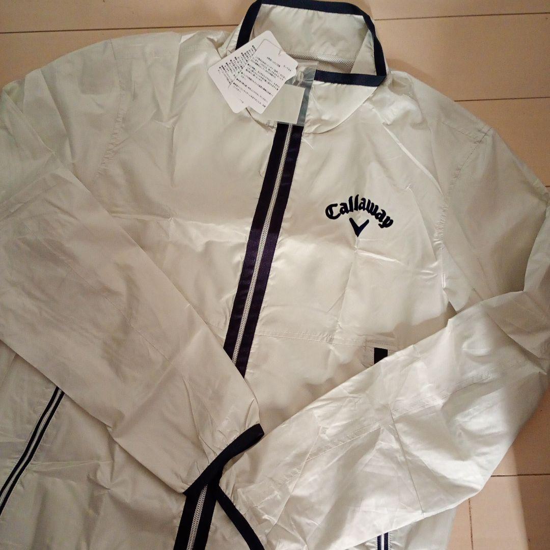 Callaway ストライプジャケット ホワイトレッドレーベルサイズM