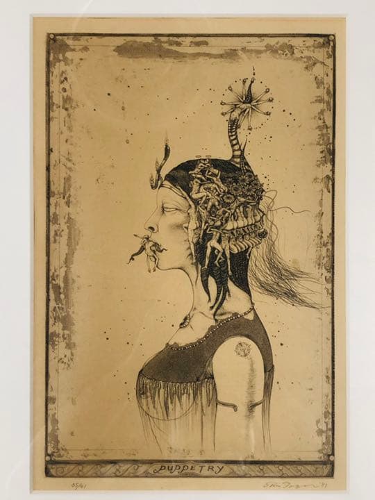 幻の名作❗️多賀新-虚飾　江戸川乱歩の表紙絵の実物特別頒布