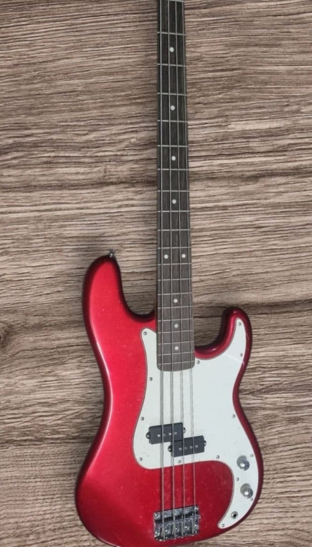 SELDER ベースギター　赤メタリック エレキベース