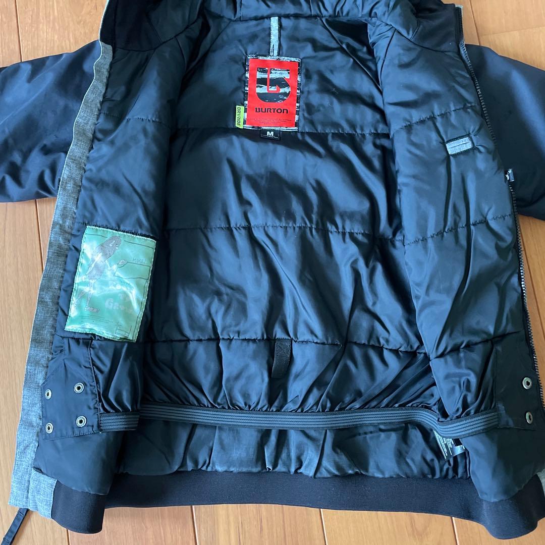 Burton スノーボードウェアセット グレーとグリーン　キッズMサイズ
