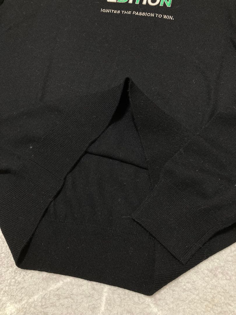 新品 パーリーゲイツ マスターバニー カシミヤ混 タートルネックニット(5)L黒