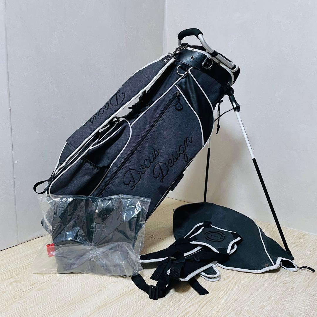 DOCUS キャディバッグ　スタンドツアーバッグ　アイアンカバー付
