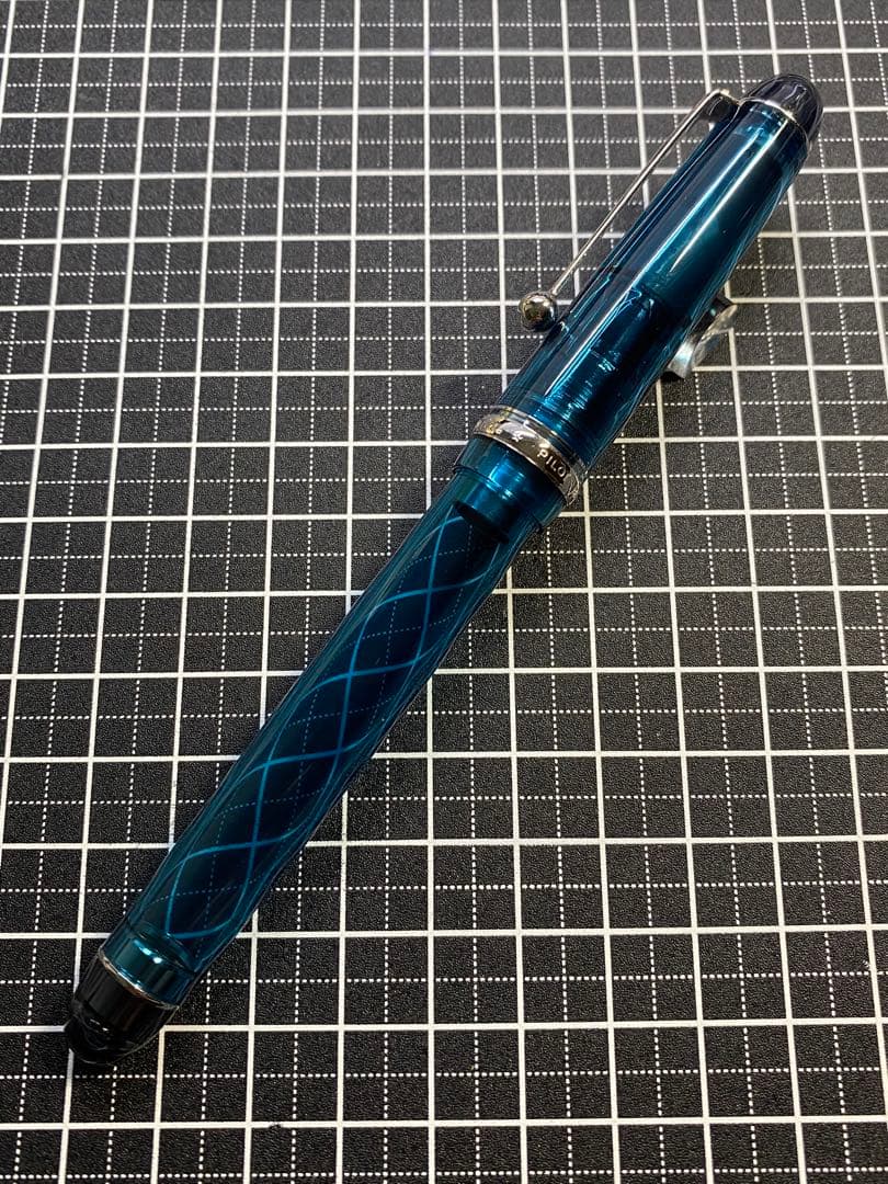 PILOT CUSTOM74 透明ターコイズグリーン　万年筆　字幅M