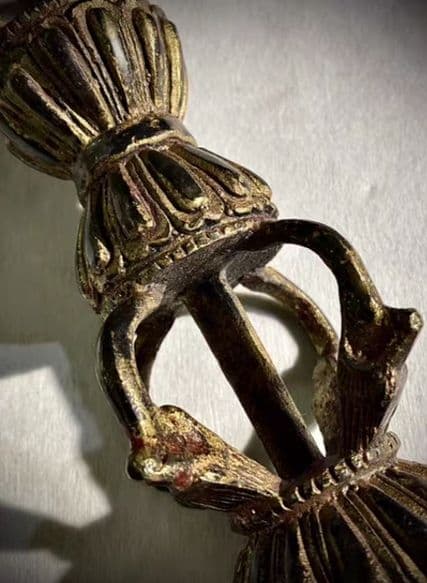 銅器 仏教 明王金剛杵 法器古美術 コレクション品 銅製 工芸品 彫刻装飾品置物