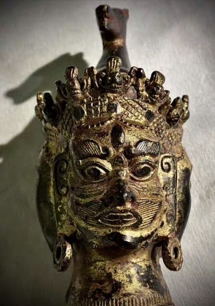 銅器 仏教 明王金剛杵 法器古美術 コレクション品 銅製 工芸品 彫刻装飾品置物