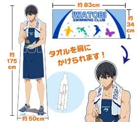 【セール】Free 楽天 くりックジ 等身大 パネル 七瀬遙【おまけ有】