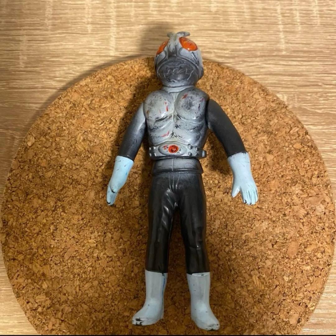 当時物 昭和レトロ ソフビ 旧バンダイ 仮面ライダー1号 石森プロ　東映