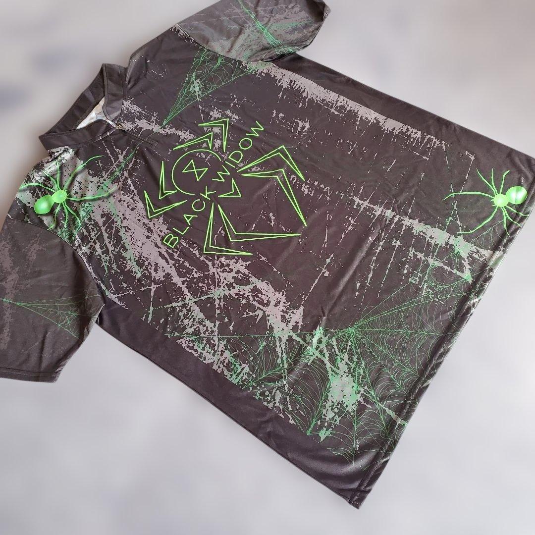 ✨新品✨ボウリングウェア　日本サイズ4XL　ブラックウィドー　ブラック　大きめ