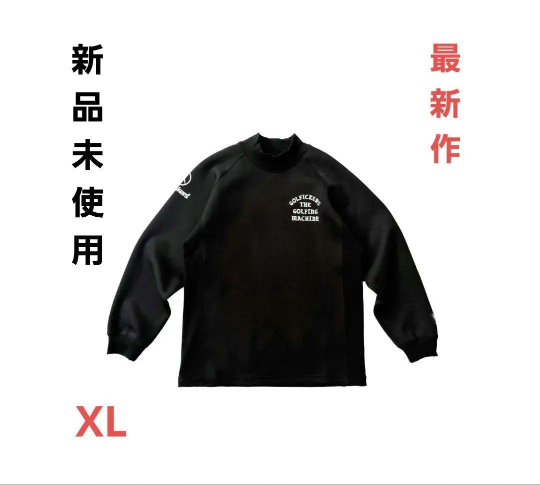 新品　最新作　Sports Mix Mock Neck -Black-