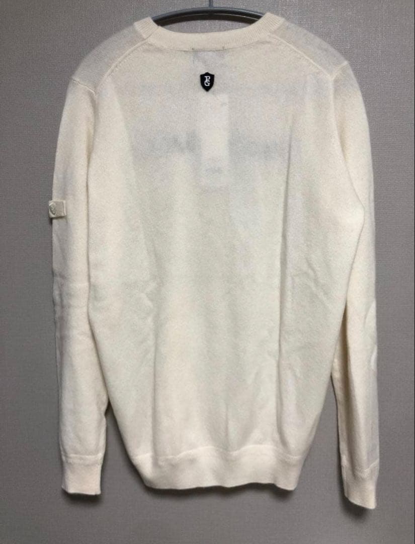 未使用タグ付き パーリーゲイツ セーター カシミヤ 5 L オフホワイト