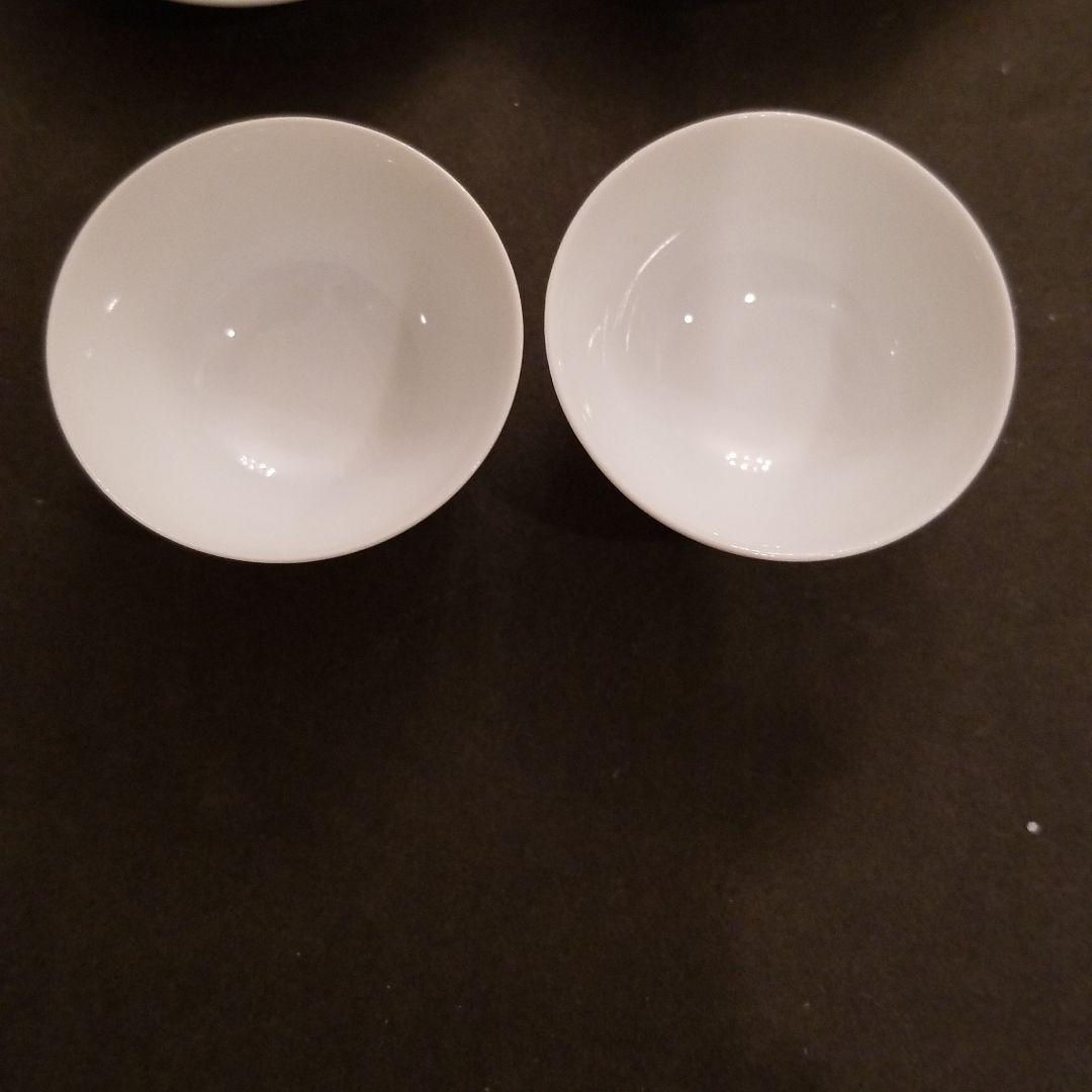 茶壺急須と茶杯2コ×花形ダブル皿のハォツゥ茶組