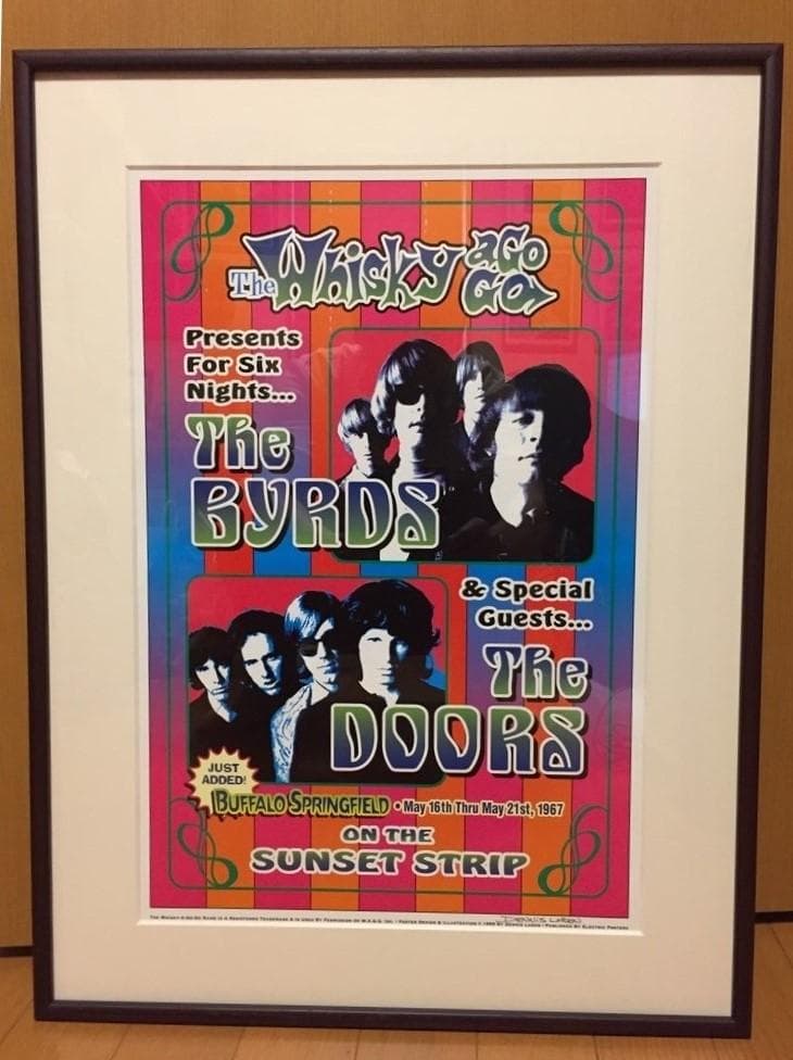 Whisky A Go Go -1967 コンサートポスター(バーズ、ドアーズ）