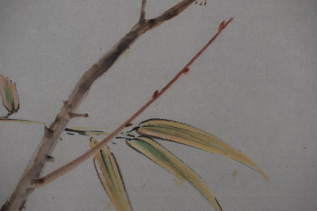 【真作】香川東華/花鳥之図/掛軸☆宝船☆Z-430