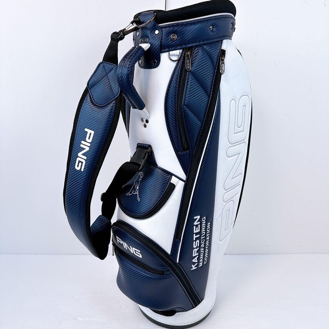 PING　バイカラー　CB-U212　2021年モデル　キャディバッグ／ネイビー