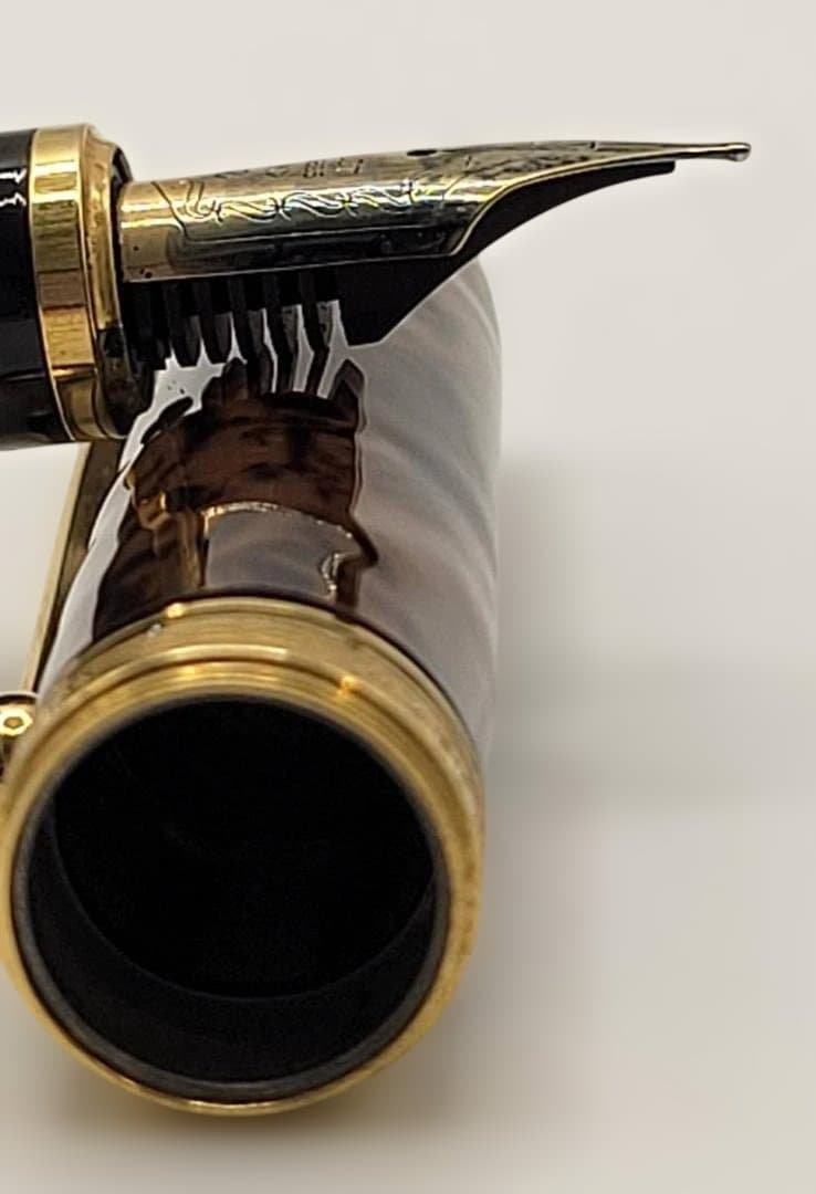 ヴィンテージ PILOT カスタム べっこう柄 万年筆 14K 585