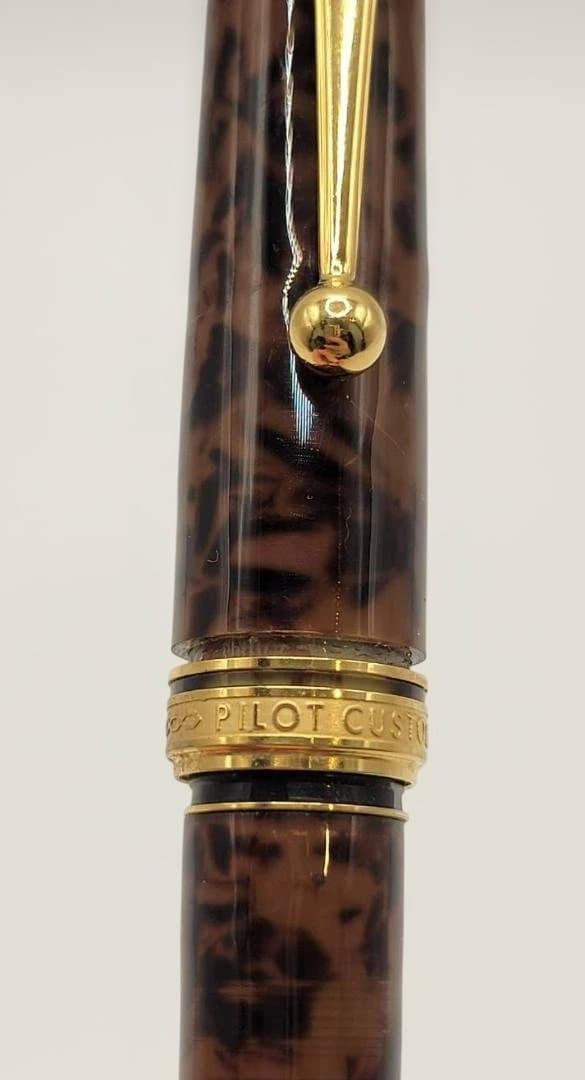 ヴィンテージ PILOT カスタム べっこう柄 万年筆 14K 585