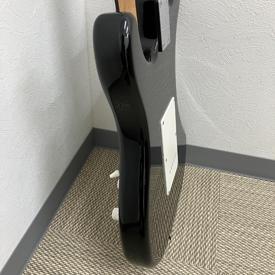 音出し確認済 RDR ストラトキャスタータイプ エレキギター 黒 ソフトカバー