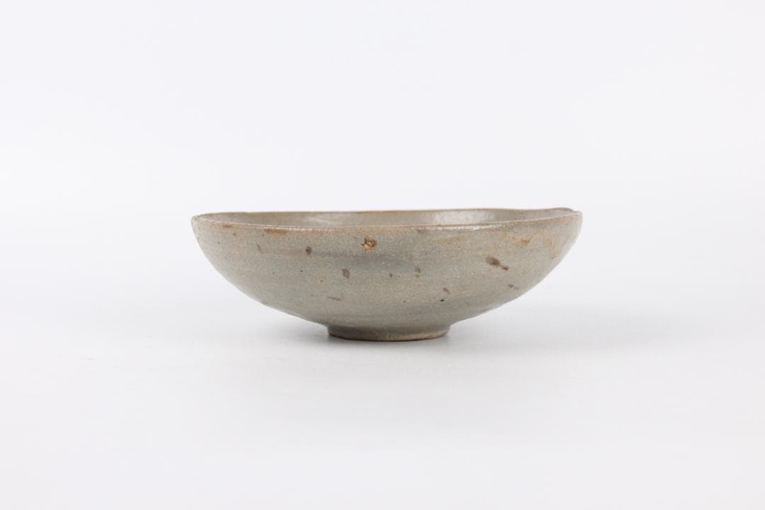 李朝初期 粉青 刻花碗 朝鮮古陶 高麗 茶碗 古美術 骨董 EL11-15