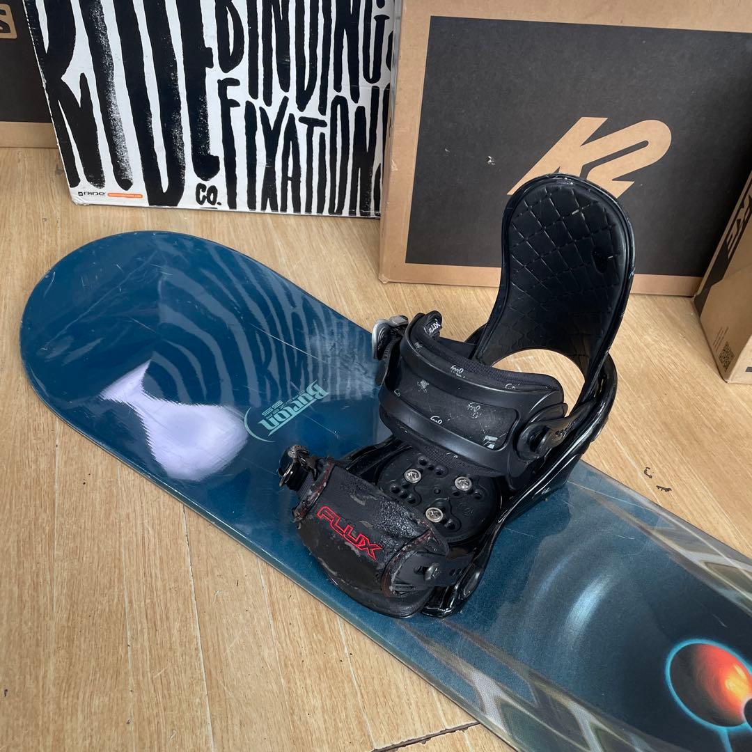 BURTON×FLUX　バートン　フラックス　バインディング付スノーボードセット