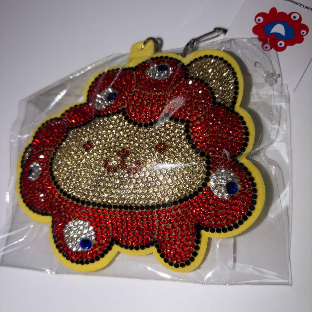 大阪関西万博　サンリオ　ミャクミャク　キラキラレザーキーホルダー