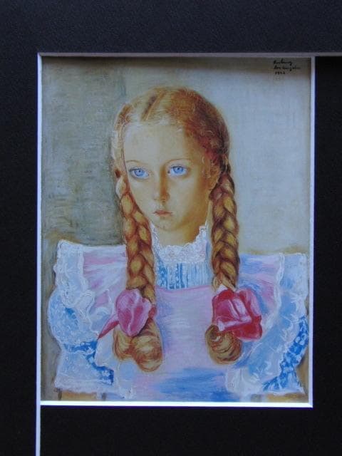 モイズ・キスリング、【エヴァ・ルビンシュタイン】、希少な画集画