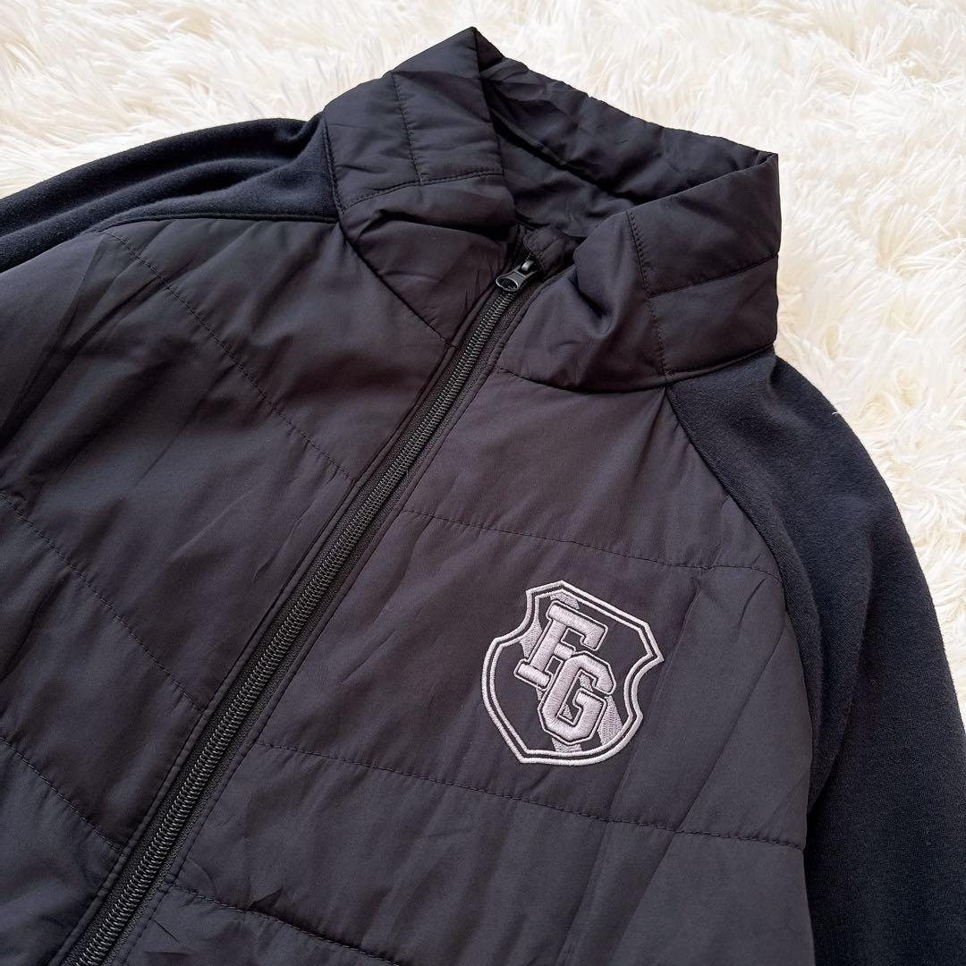 フィラゴルフ 切替 ブルゾン 中綿 ジャケット メンズ LLサイズ ブラック