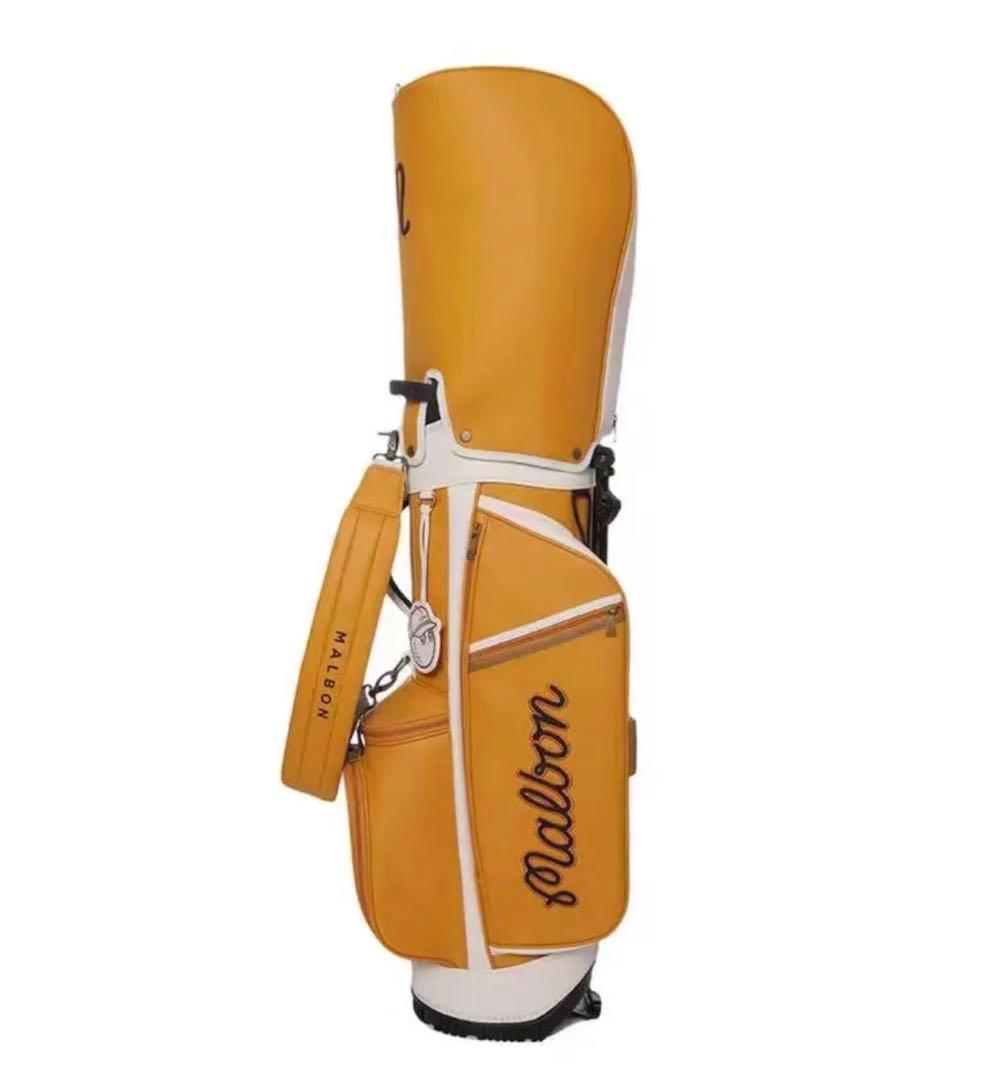 マルボン malbon ゴルフ バッグ キャディバッグ イエロー