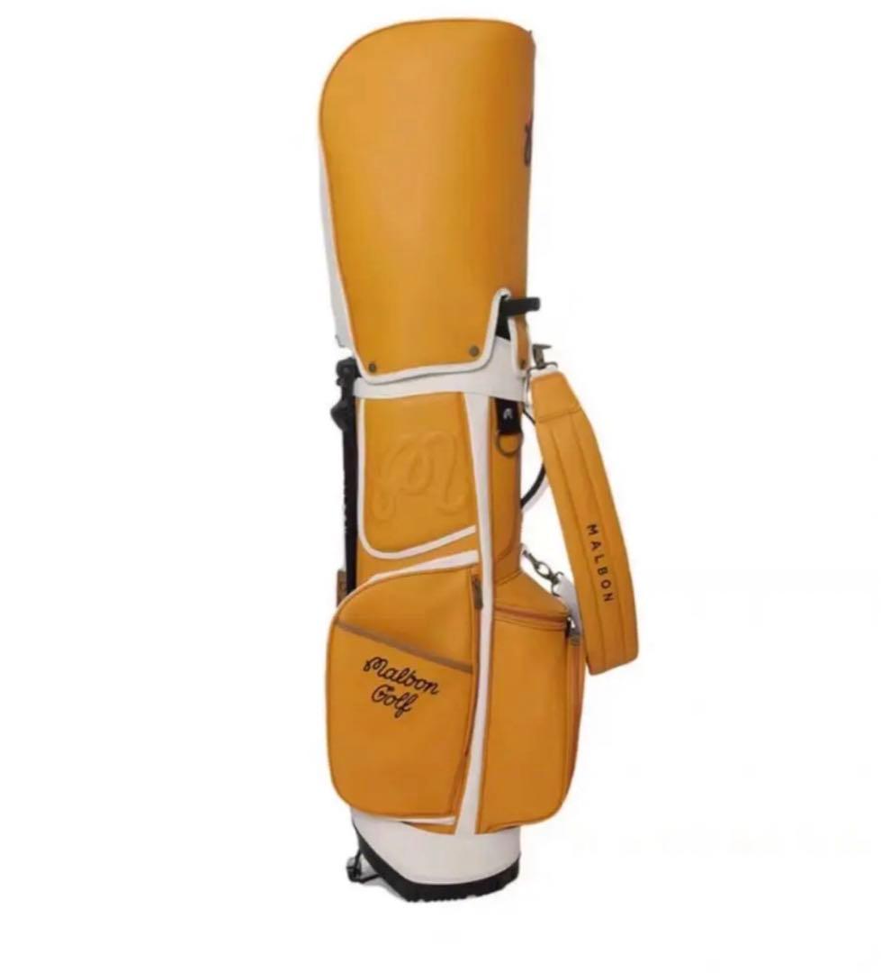 マルボン malbon ゴルフ バッグ キャディバッグ イエロー