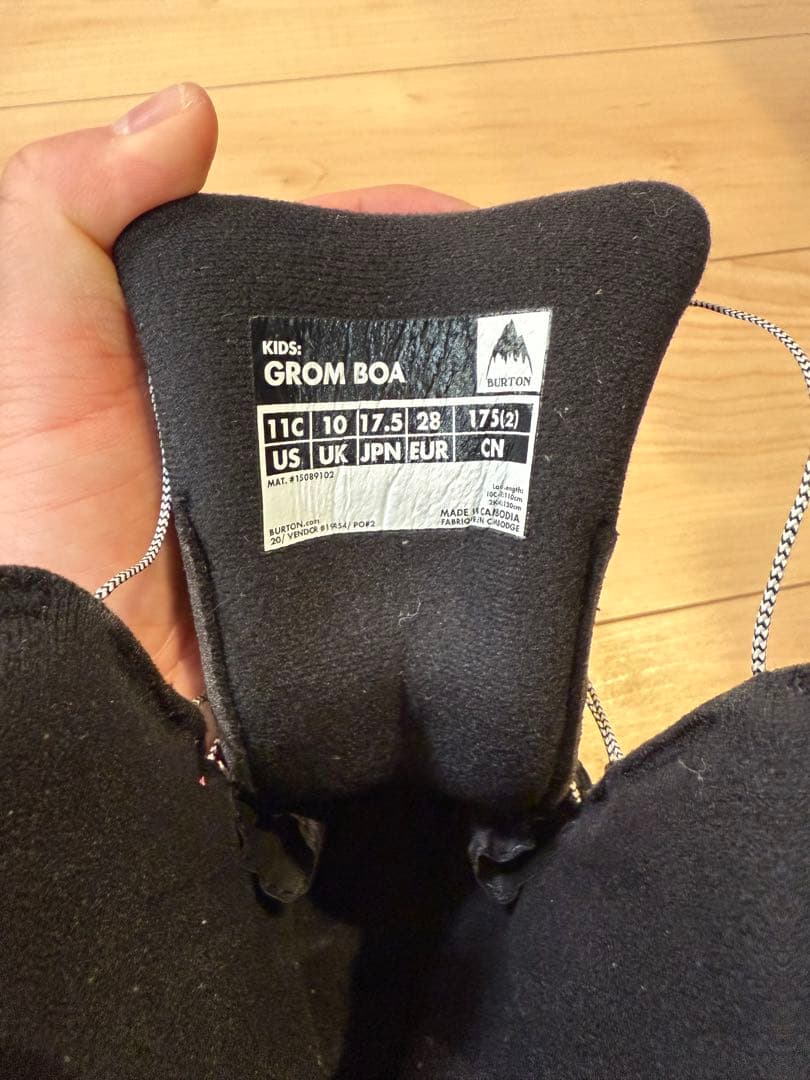 BURTON Kids' Grom BOA® ブラック 17.5cm