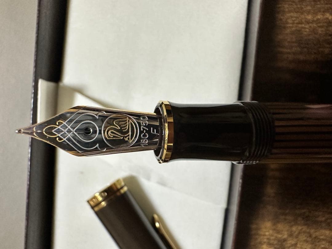 新品 ペリカン スーベレーン m800 茶縞 Fニブ