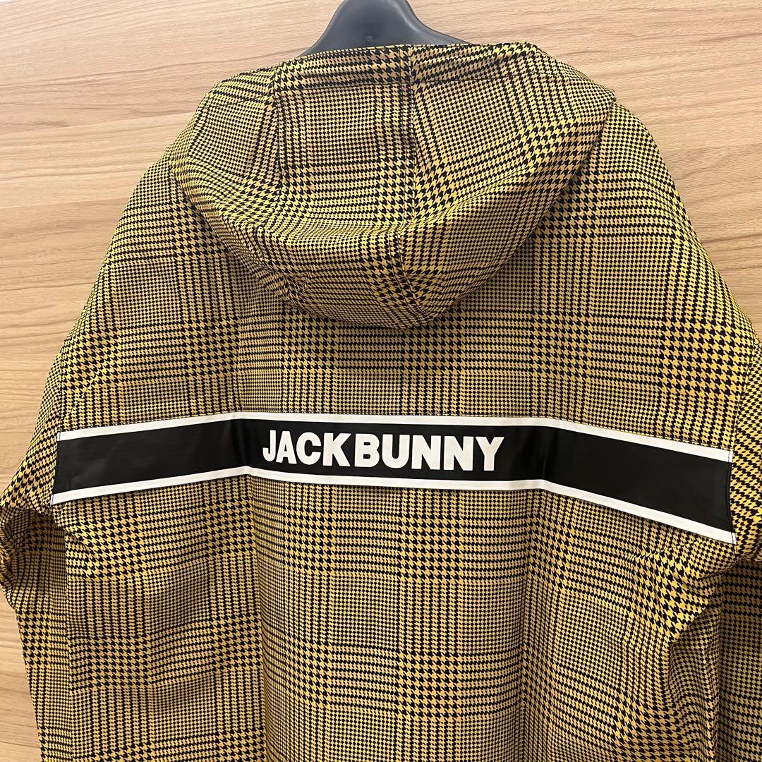 新品★25,300円 ジャックバニー ナイロンタフタ防風フーディブルゾン 黒黄L