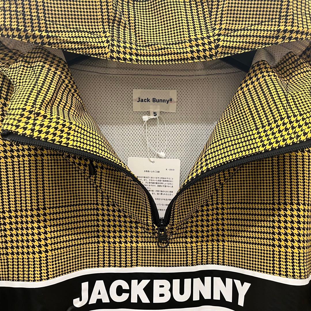 新品★25,300円 ジャックバニー ナイロンタフタ防風フーディブルゾン 黒黄L