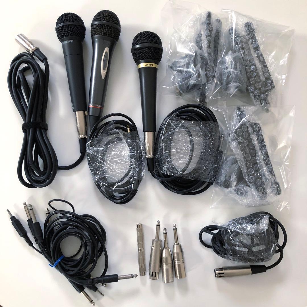 マイク 3点セット ケーブル 卓上マイクスタンド BEHRINGER SONY他