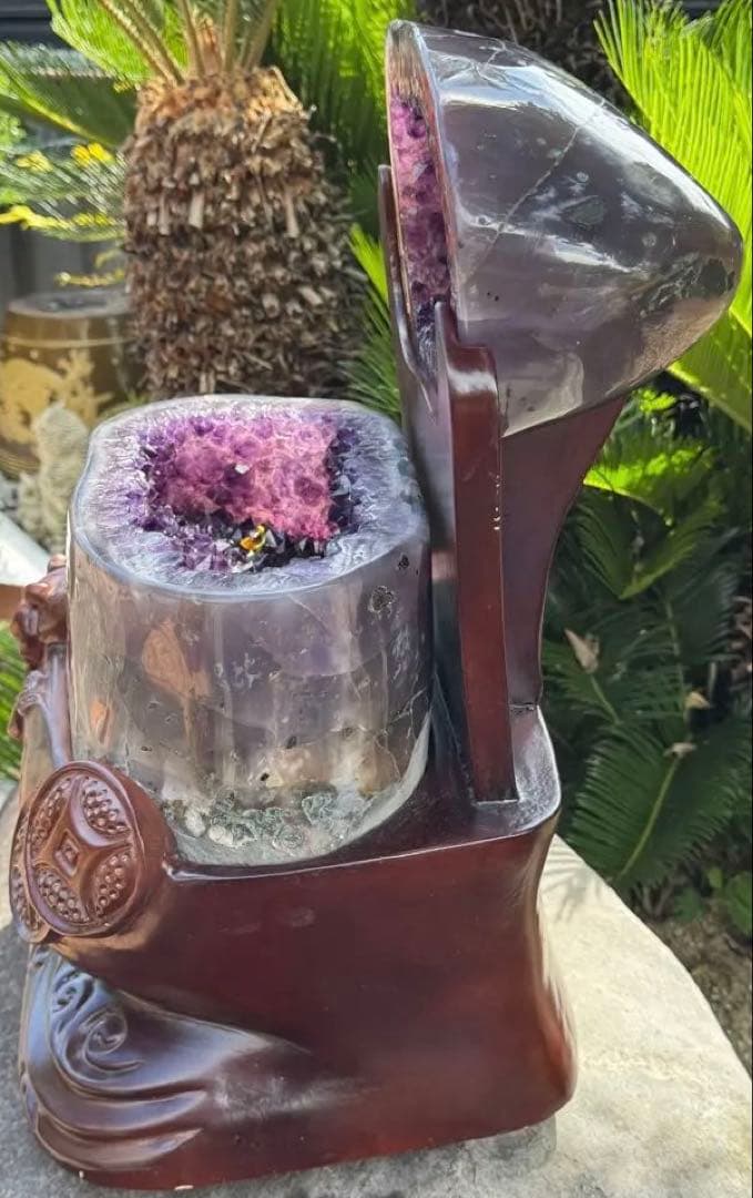 【一点物】ウルグアイ産　アメジスト聚宝盆