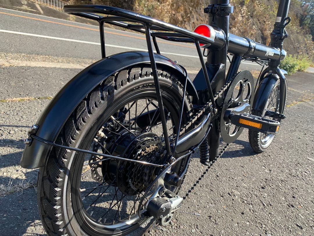 【動作確認済】送料無料HAIGEディスク式折りたたみ電動アシスト自転車16インチ