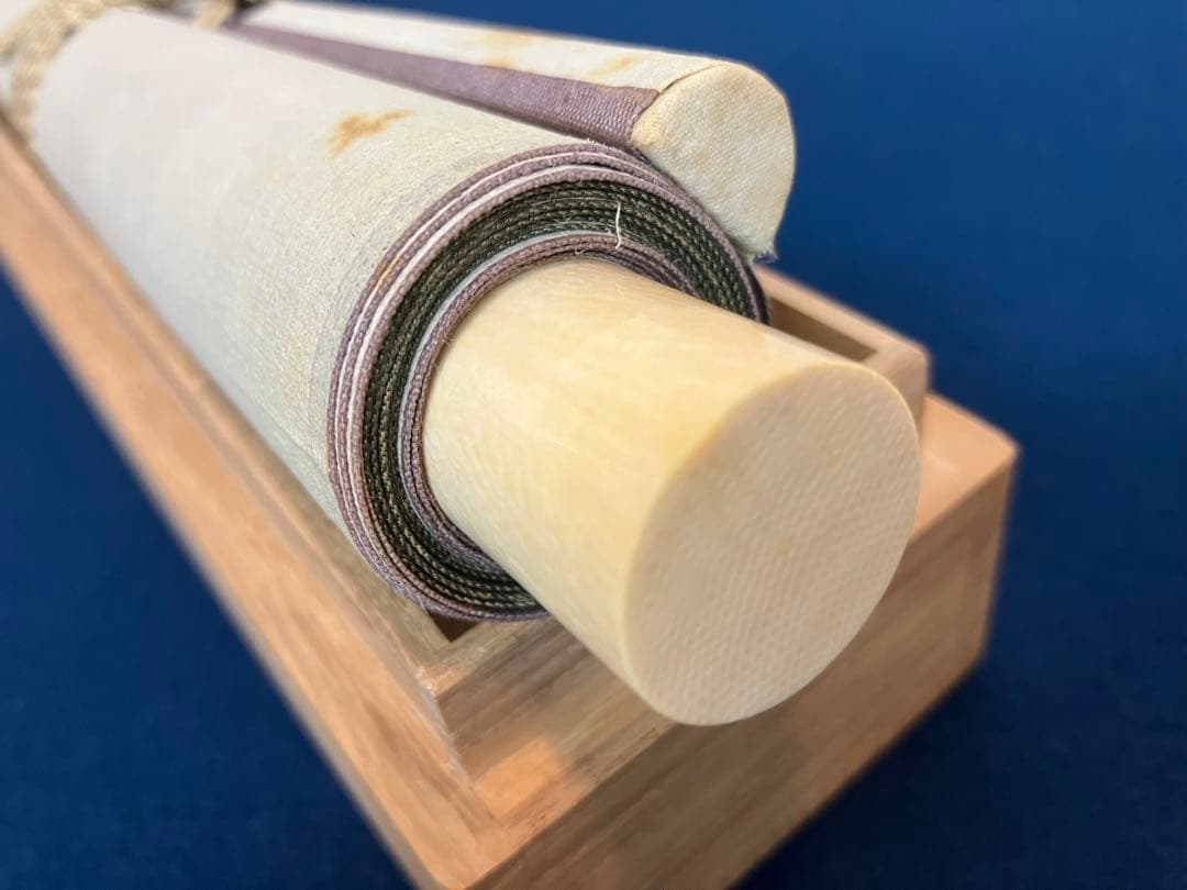 安田靫彦【葡萄】画　絹本　掛軸　共箱　2重箱（検索ワード／前田青邨）