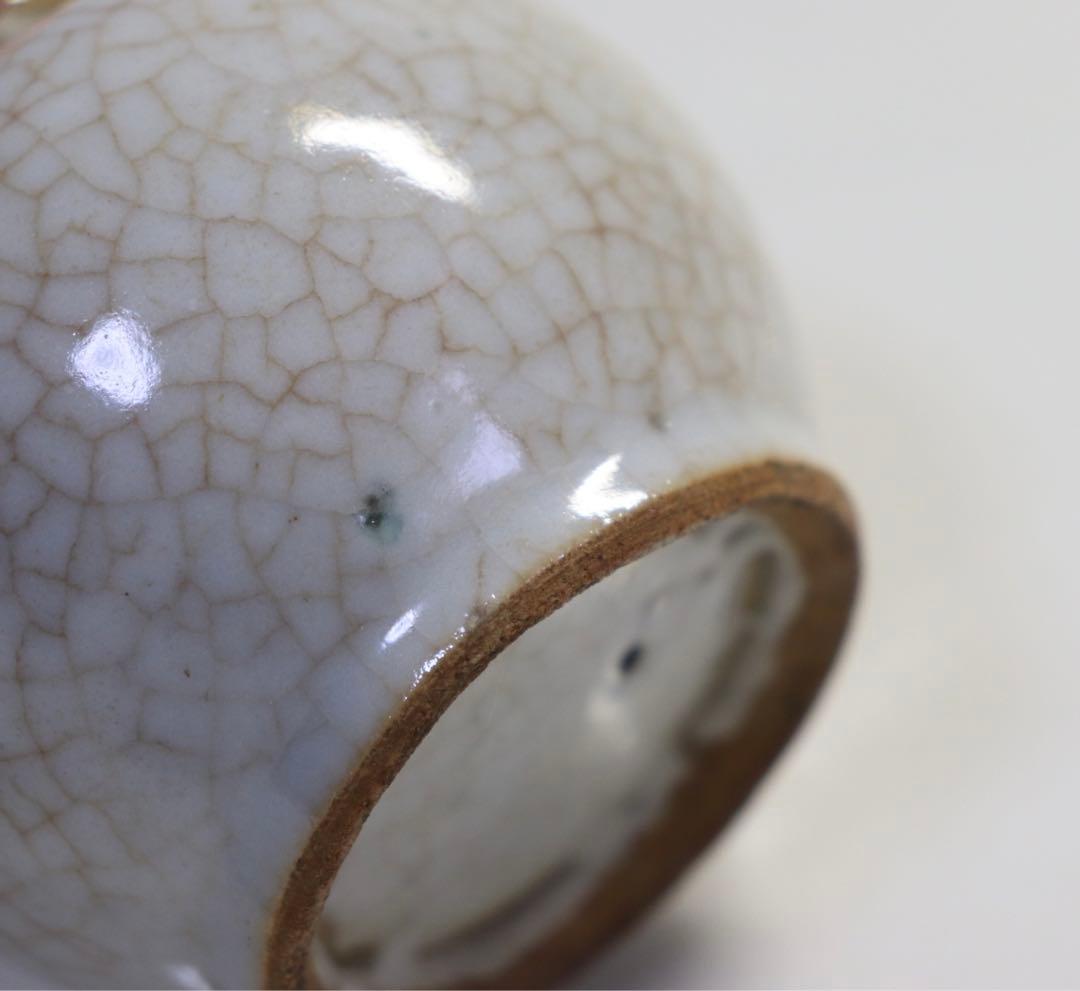 中国　清時代　哥釉水丞　アンティーク　送料込み1123