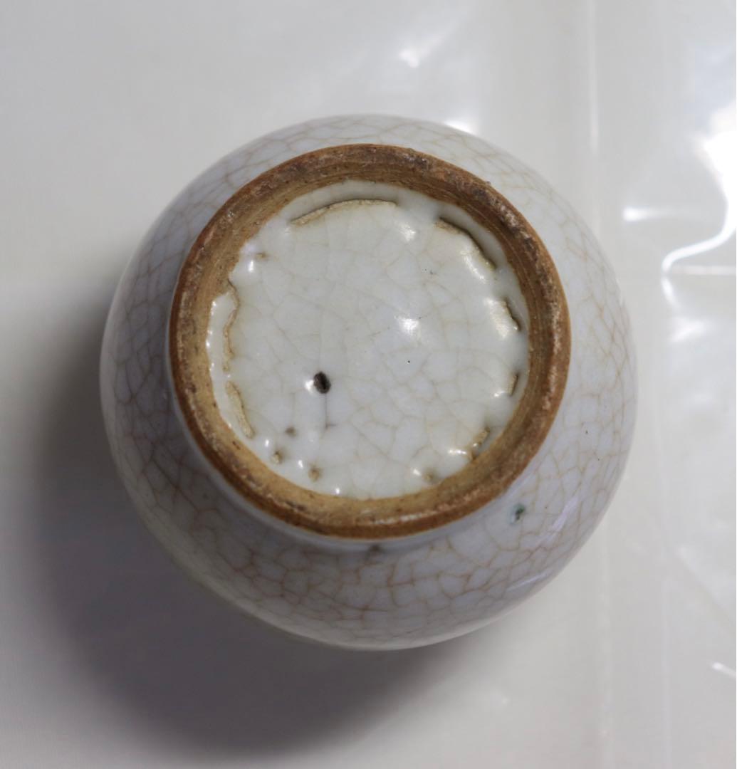 中国　清時代　哥釉水丞　アンティーク　送料込み1123