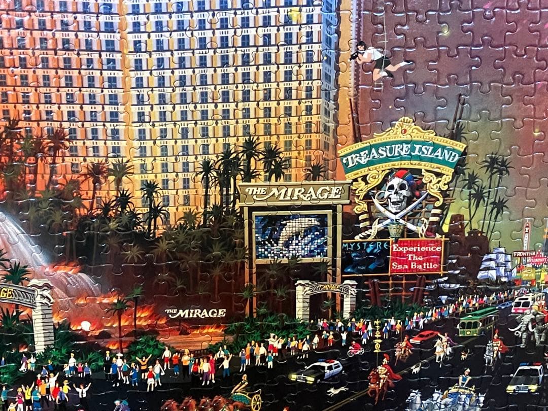 絵画としてのジグゾーパズル(アルミ額付き)古い時代の海外の風景画