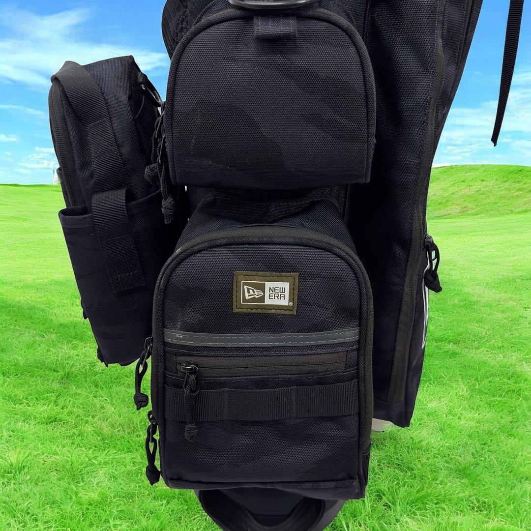 NEWERA キャディーバッグ　スタンド式　タイガーストライプカモネイビー