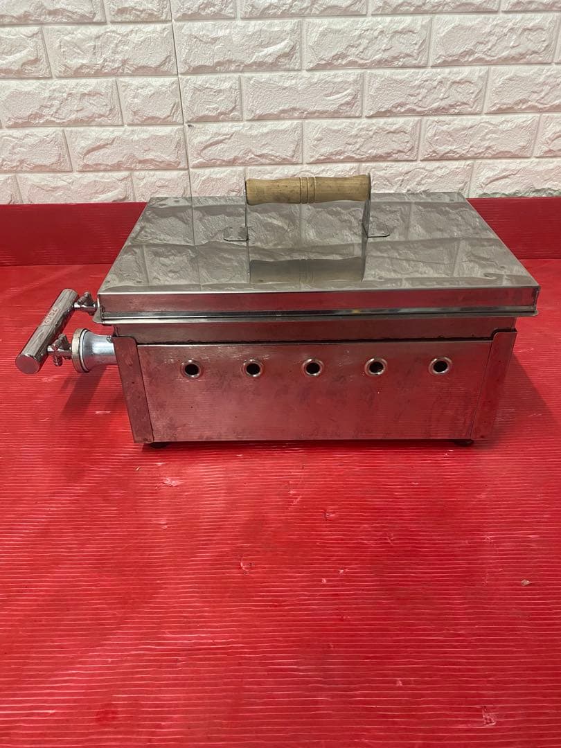 AKS 卓上ドテ焼 (餃子焼・鉄板焼兼用)小 LP プロパンガス