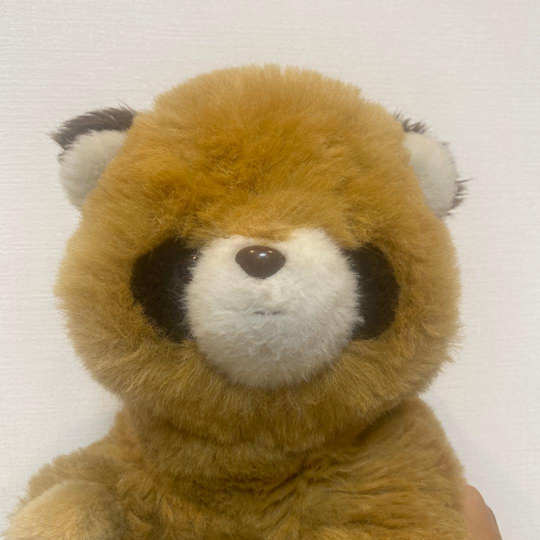 ぬいぐるみの三英　たぬき　ぬいぐるみ　昭和レトロ