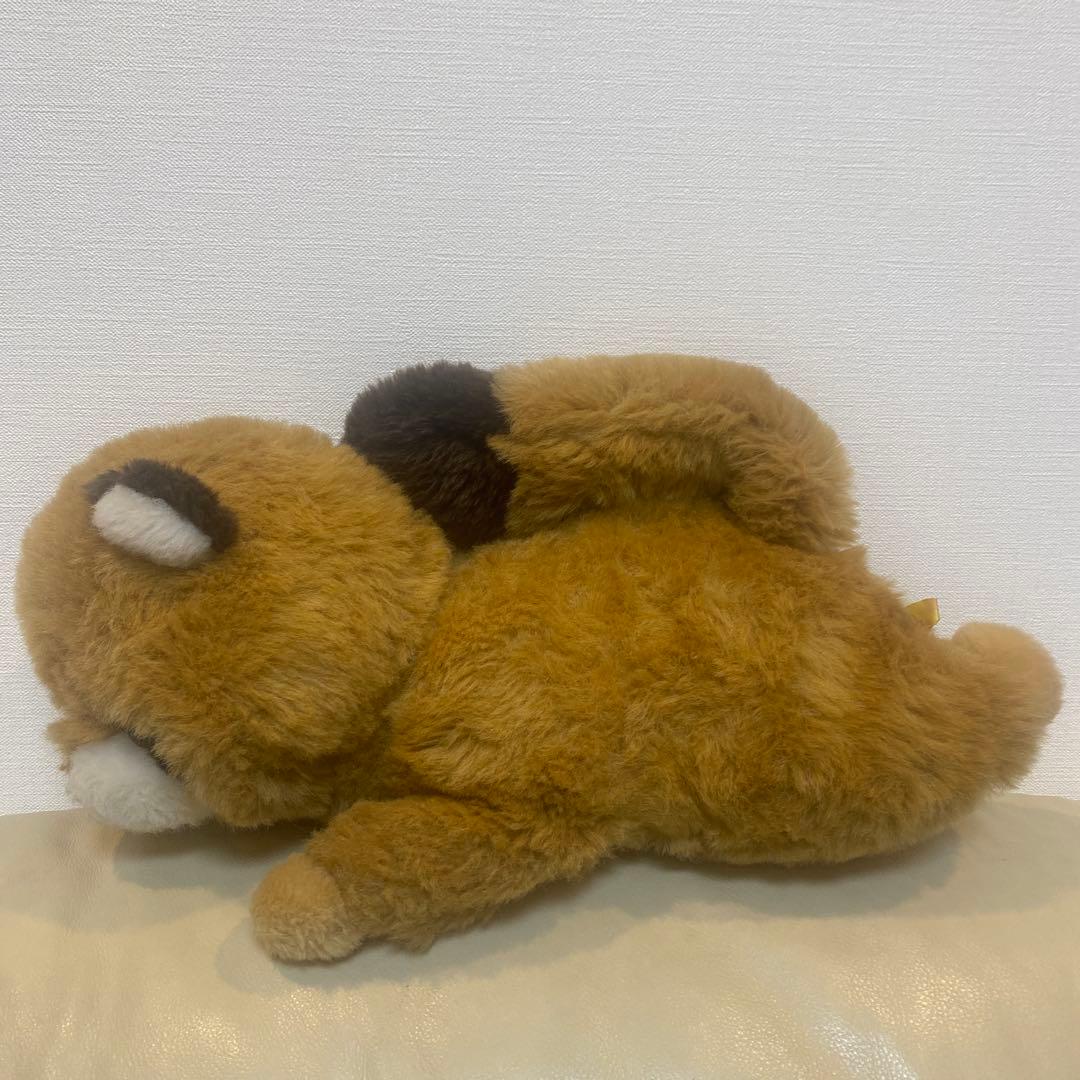 ぬいぐるみの三英　たぬき　ぬいぐるみ　昭和レトロ